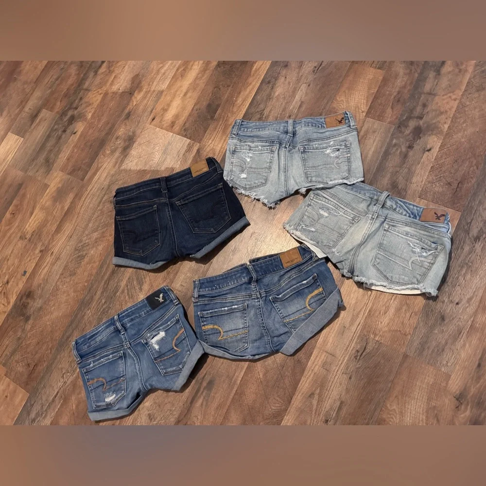 American Eagle Outfitters Denim 00 Shorts Lot - Picture 2 of 15